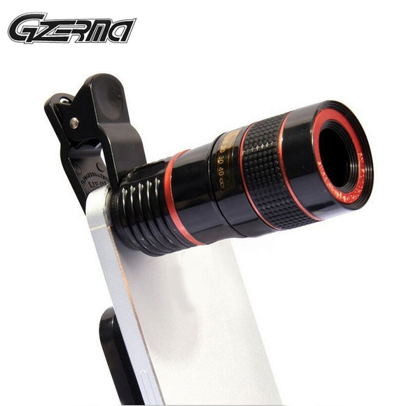 Clip 8X 12X Zoom Cell Phone Telescope Lens Universal Telephoto External Smartphone Camera Len For iPhone X 8 7 Phone Accessories