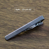 New Simple Fashion Style Tie Clip for Men Metal Silver Gold Tone Simple Bar Clasp Practical Necktie Clasp Tie Pin for Mens Gift