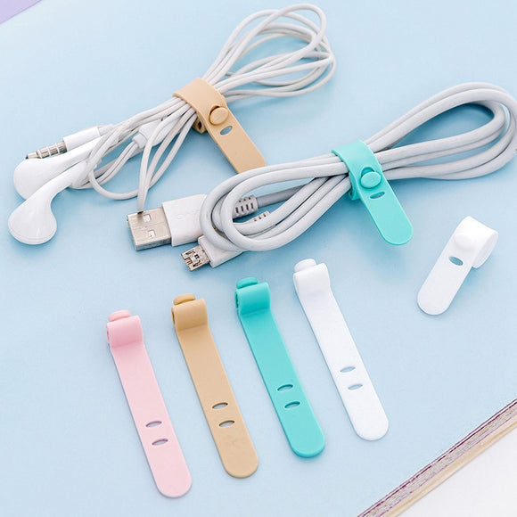 Creative Travel Accessories Silica Gel Cable Winder Earphone Protector USB Phone Holder Accessory Packe Organizers Dropshipping
