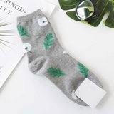 [EIOISAPRA]Cute Jacquard/Plants Printing Pattern Art Socks Women Korean Animal/Cactus Socks Funny Socks Kawaii Sokken Calcetines