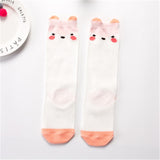 1 Pair Unisex Lovely Cute Cartoon Fox Kids baby Socks Knee Girl Boy Baby Toddler Socks animal infant Soft Cotton socks 0-3 Y