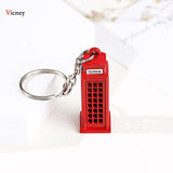 London Red&Blue Bus Key organizer Mail Box Key Holder Key Pendant Keychain Souvenir Gifts For Men Key chain Key Ring keyring