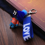 Vicney New Arrival Cute Teddy Bear Key Chain'THIS IS NOT A KOSCHINO TOY'Bear KeyChain Animal Pattern Key Holder For Girl Friend