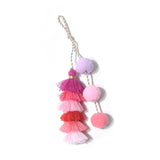 Artilady natural shell keychain opal stone dreamcatcher keyring bag charm boho jewelry feather keychain for women