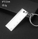 Keychains For Men Car Bag KeyRing Outdoor Combination Tool Portable Mini Utility Pocket Clasp Ruler Hammer Wrench Pliers Shovel