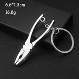 Keychains For Men Car Bag KeyRing Outdoor Combination Tool Portable Mini Utility Pocket Clasp Ruler Hammer Wrench Pliers Shovel